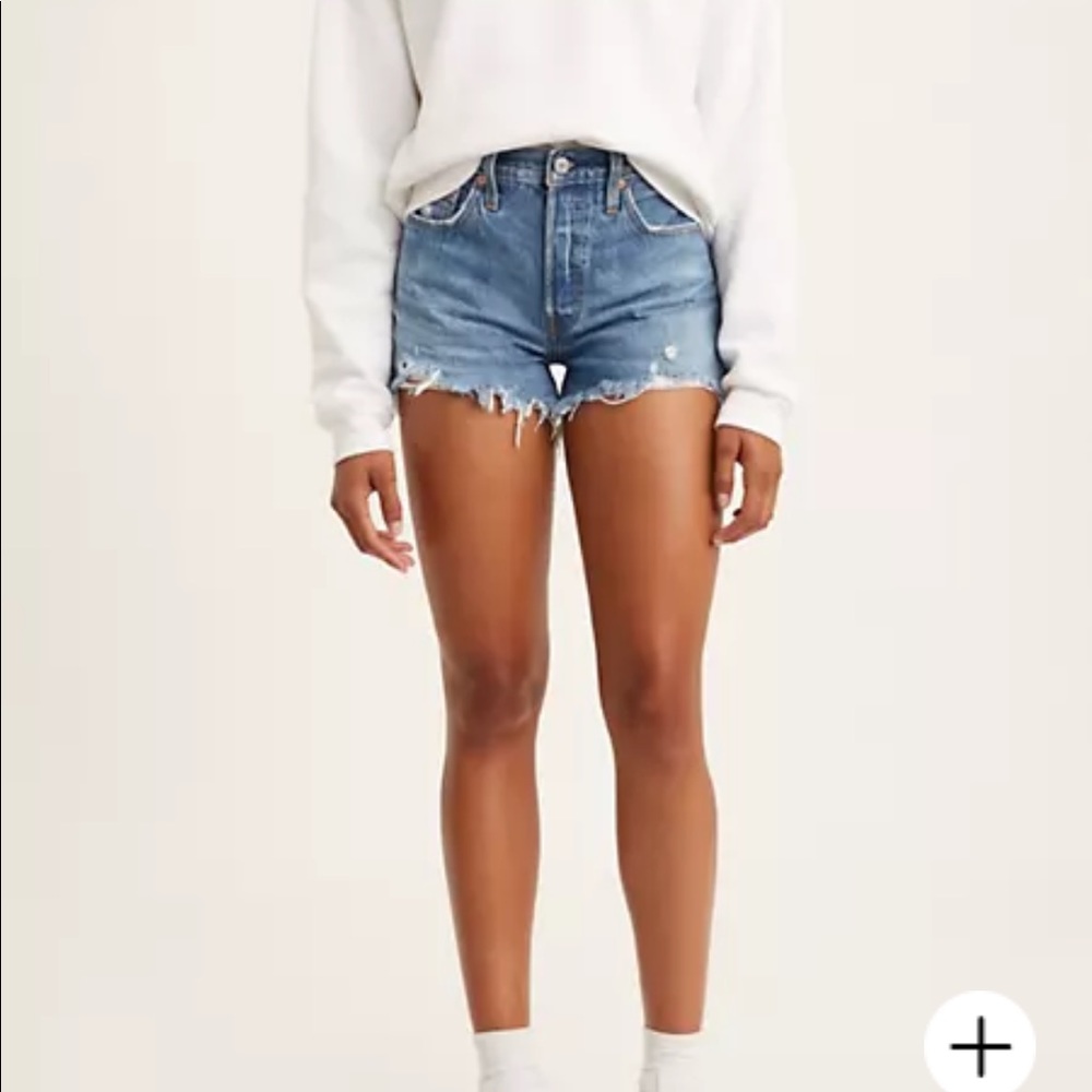Levi’s 501 High Rise Denim Shorts